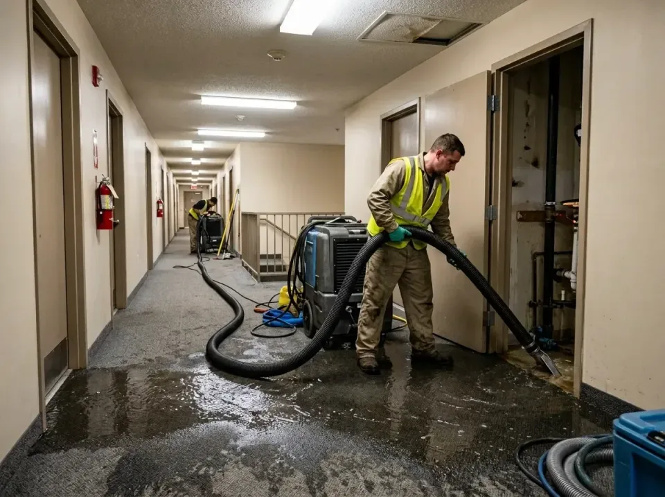 multi-unit-apartment-hallway-f-005 — frequently asked questions, Emergency Burst Pipe Water Extraction & Removal in Green Pa…